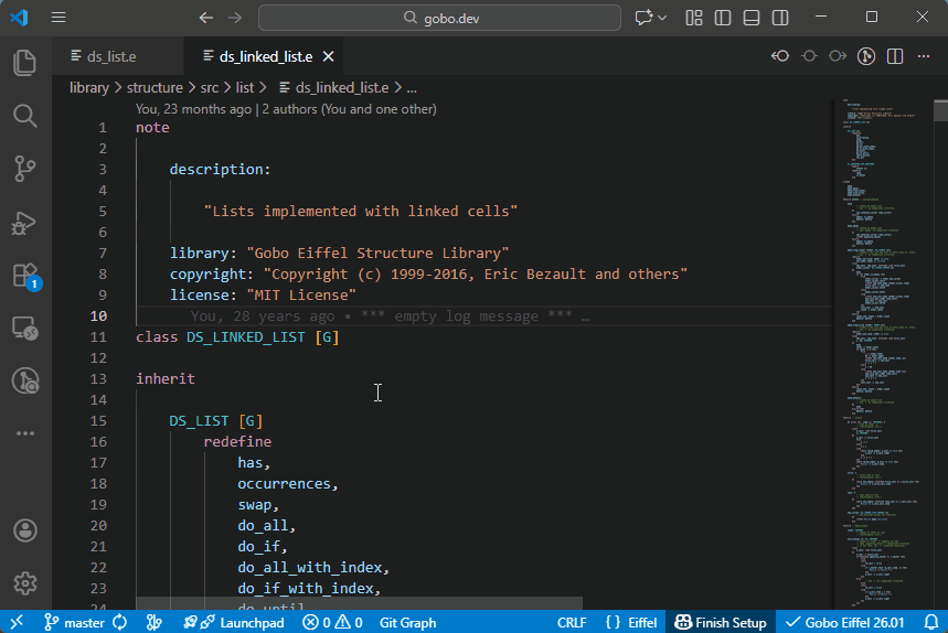 Class and Feature Search