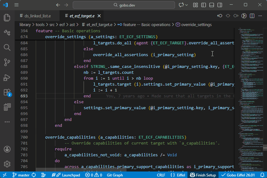 Go To Iteration Cursor Definition