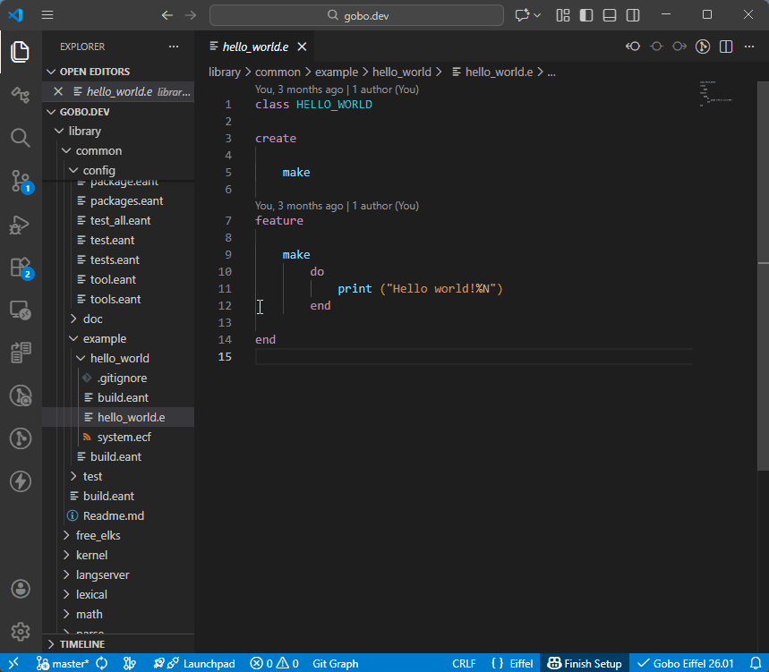 Select Workspace ECF File