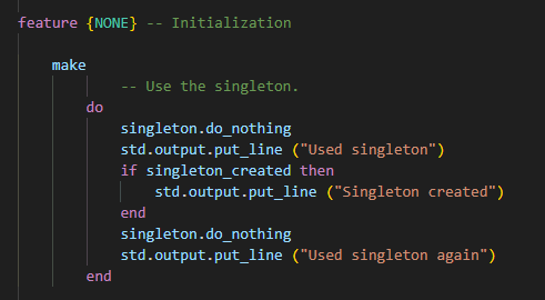 Syntax highlighting example